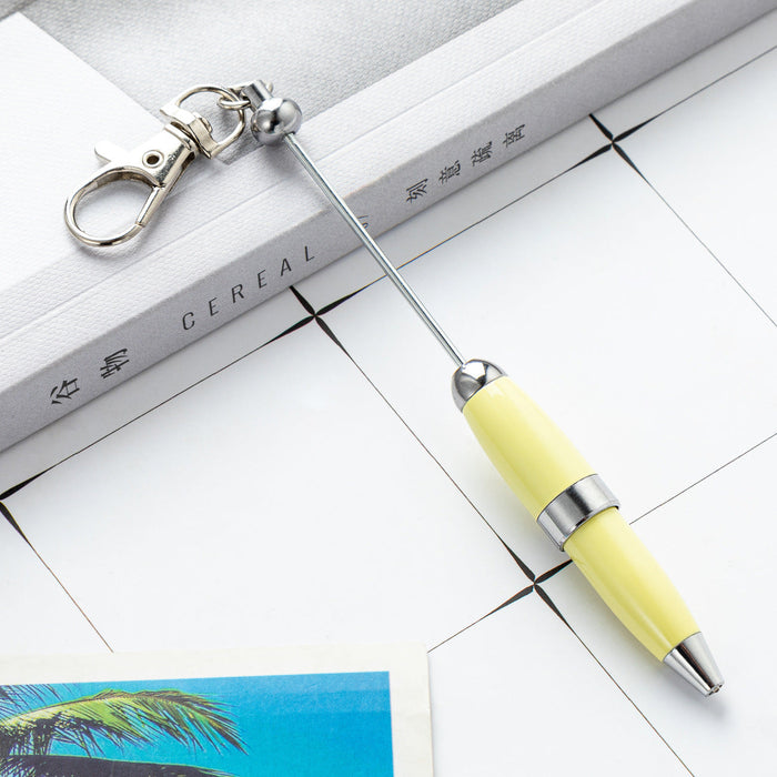 Wholesale 11.9cm Beadable Pens Portable Mini Pen Metal Pen DIY Keychain Bar JDC-PN-HuaH051
