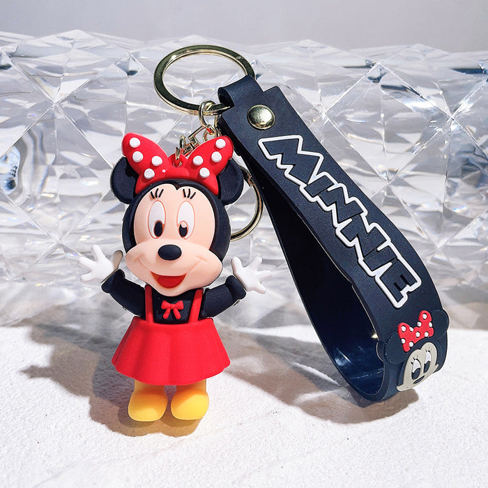 Wholesale Christmas Cartoon Anime Silicone Keychain JDC-KC-Qiwei034