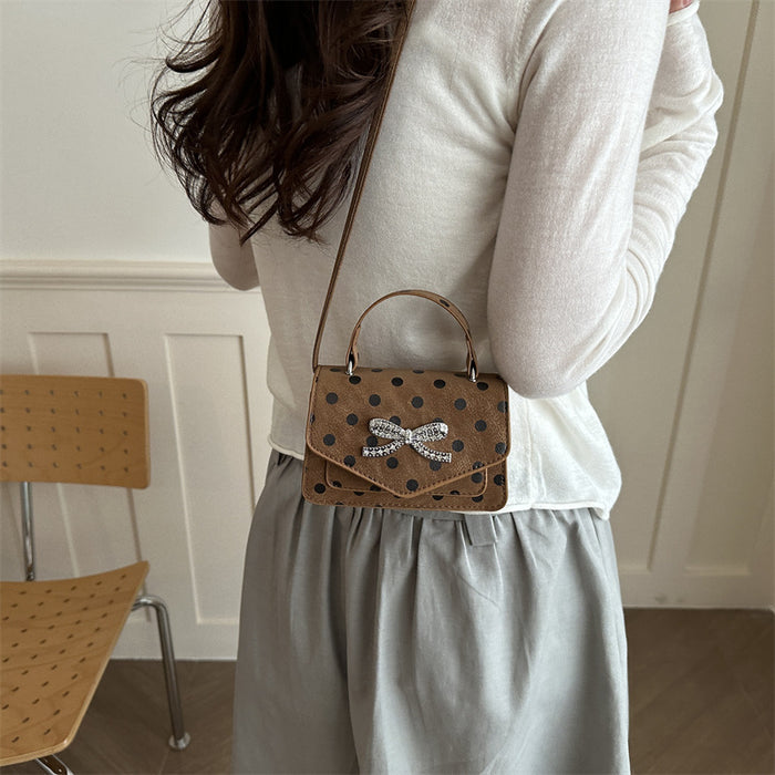 Wholesale Black Pu Bow Design Small Crossbody Bag Fashion Accessory