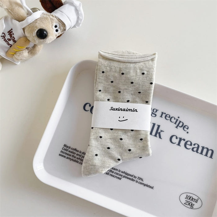 Wholesale Retro Curled Edge Dot Middle Tube Stockpile Stockpile