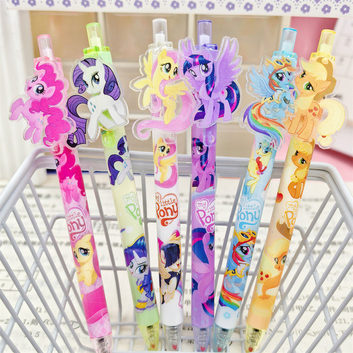 Wholesale Pony Press Gel Pen Acrylic Patch Student Stationery Writing Smooth