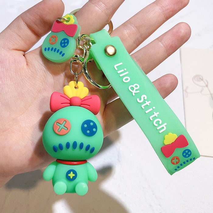 Wholesale Cartoon Silicone Doll Keychain JDC-KC-QiChao007