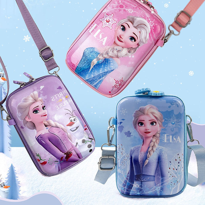 Wholesale Children's bag new stylish girl crossbody bag cute ice princess shoulder bag baby coin purse