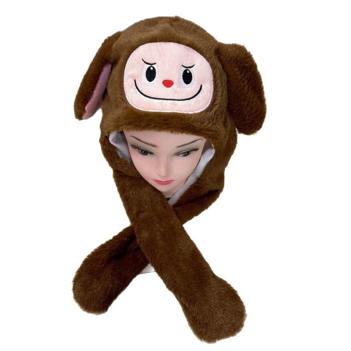 Wholesale Moving hat with light plush airbag hat that moves when you pinch the ears