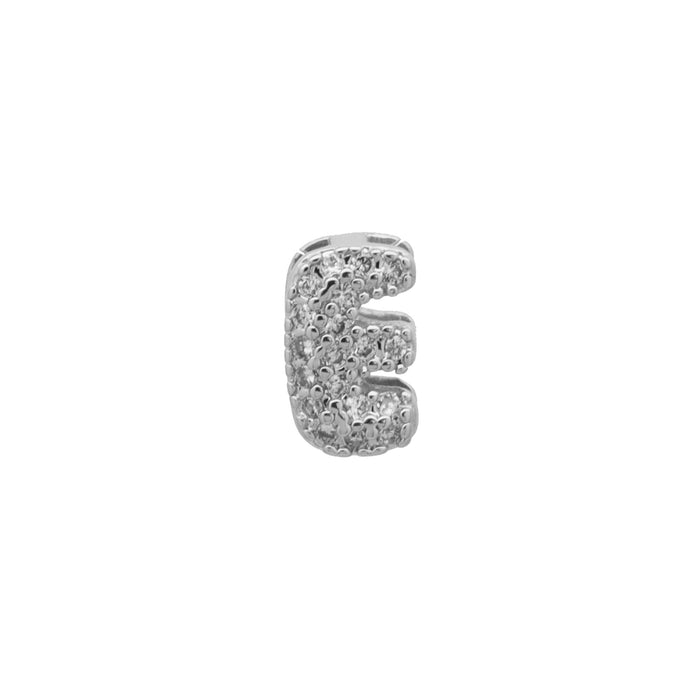Wholesale Zircon Bubble Letter White Gold Pendant Necklace Women' s Clavicle Chain