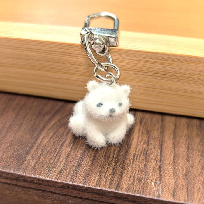 Wholesale Plush 3D Rabbit Penguin Bear Goat Animal Ornament Pendant DIY Cute Plush Earrings Keychain Accessories