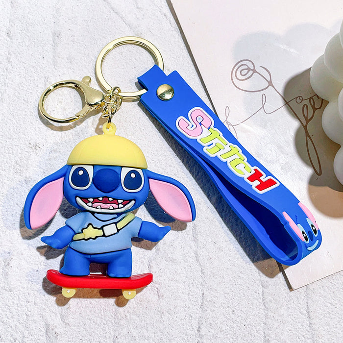 Wholesale cute doll  soft rubber pvc car key chain