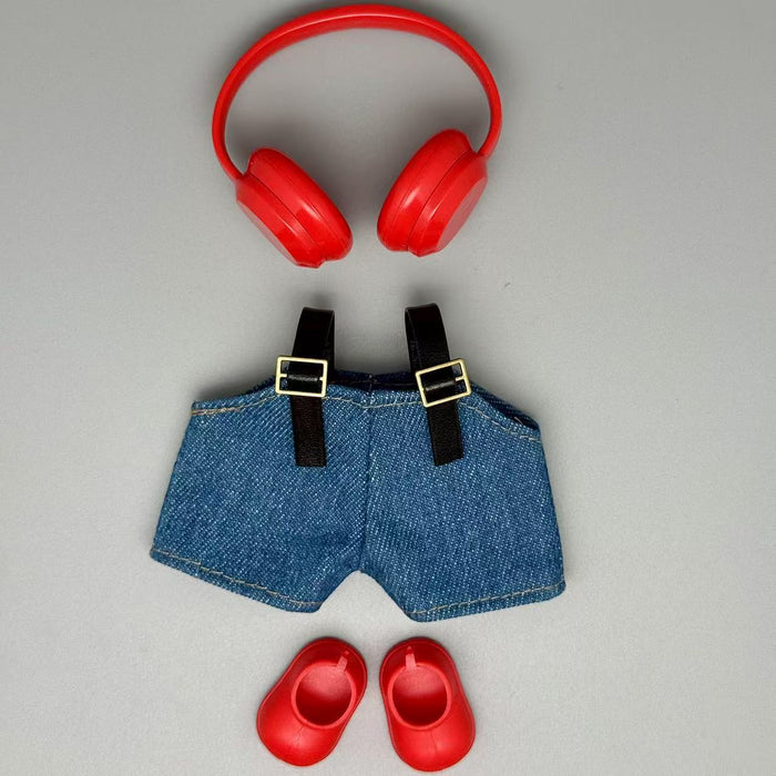 Wholesale Kola doll clothes set with headphones and vinyl doll clothes