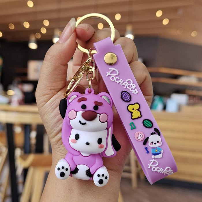 Wholesale Cartoon Silicone Doll Keychain JDC-KC-ZhuoRan020