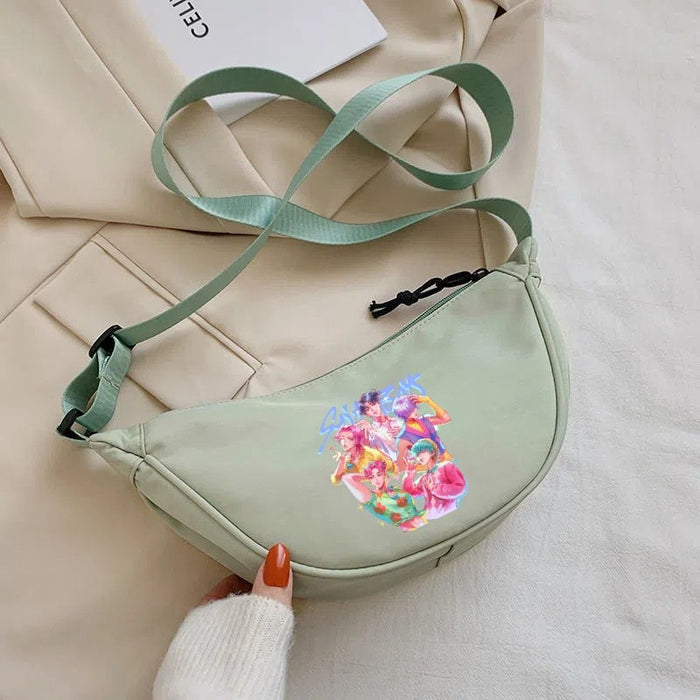 Wholesale Cartoon print lightweight simple nylon crossbody bag Shoulder Bags