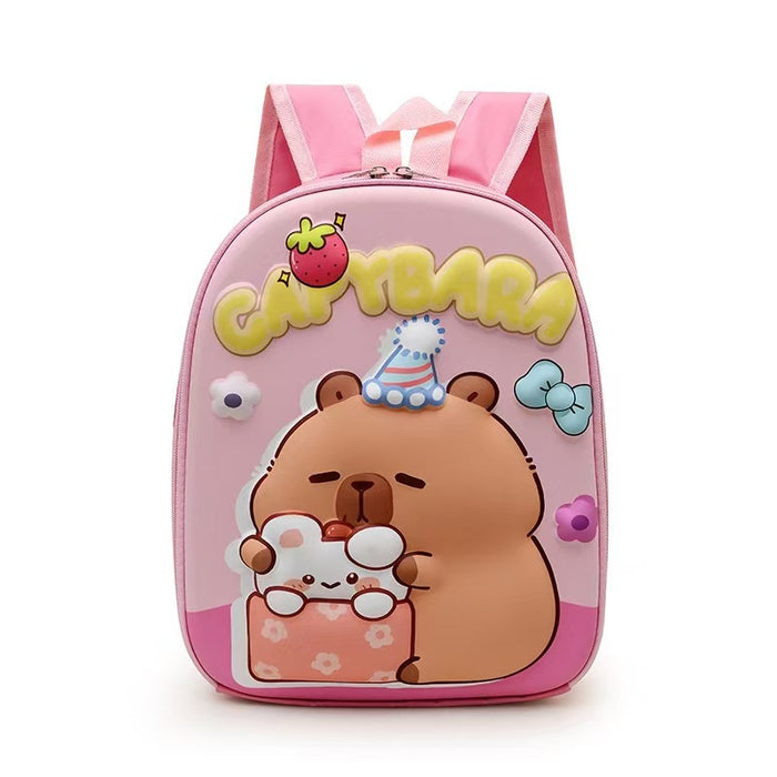 Wholesale New Groundhog Backpack Cute Kindergarten Backpack Boys and Girls Backpack Cute Cartoon Hard Shell