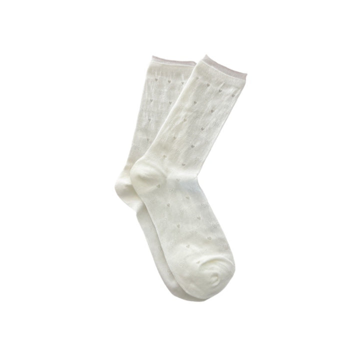 Wholesale Thin mesh breathable socks, long tube stacking socks
