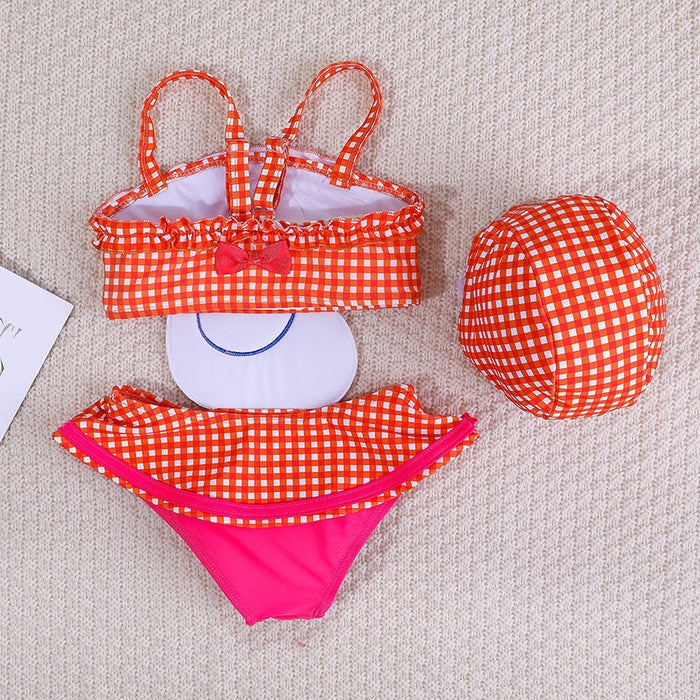 Wholesale Wholesale new cute one-piece cartoon baby swimsuit quick drying skirt style children's swimsuit