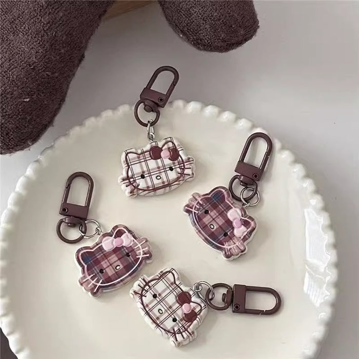 Wholesale New cute striped keychain