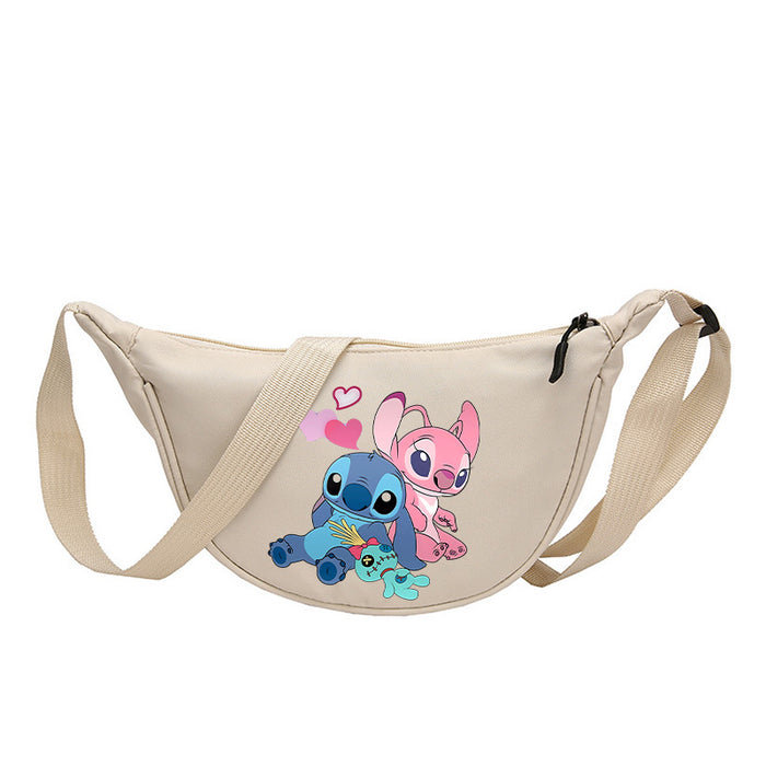 Wholesale Cartoon Print Nylon Crossbody Bag Women' s Bag Dumpling Bag Lightweight Simple Commuting