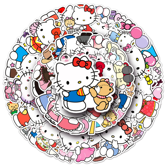 Wholesale 50pcs Cat Stickers Waterproof Decorative Stickers