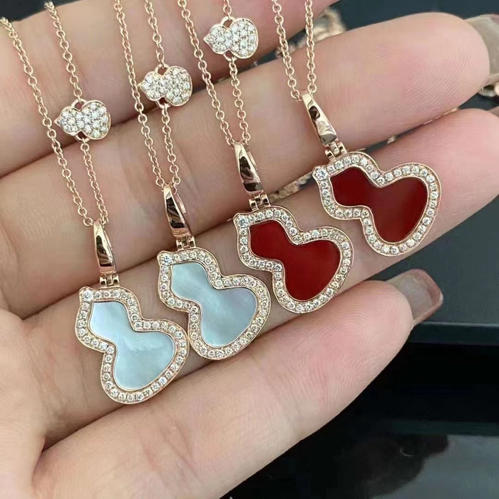 Wholesale Necklace pendant rose gold lock chain