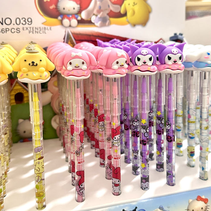 Wholesale Cute Cartoon Soft Glue Bullet-free Pencil