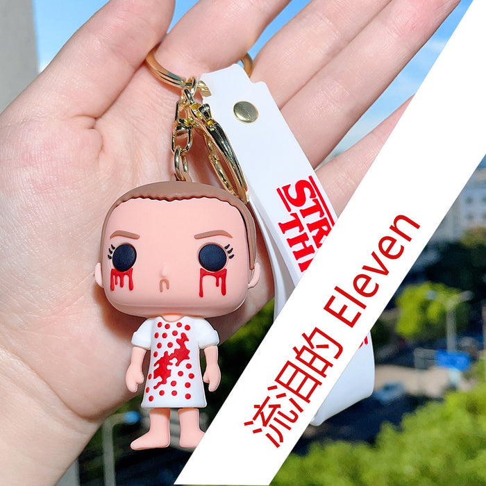 Wholesale Cartoon Silicone Doll Keychain JDC-KC-QiChao041