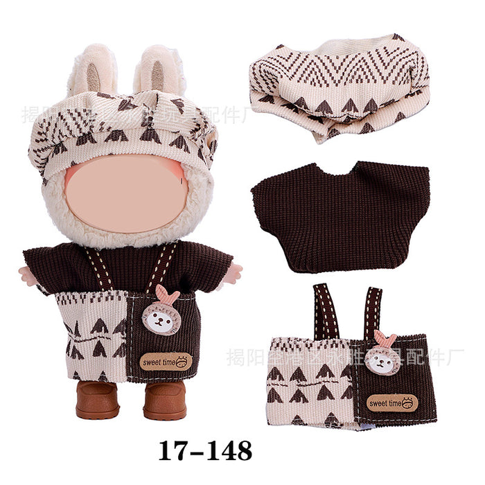Wholesale 10pcs/set Doll clothes vinyl plush doll can be worn to replace clothes
