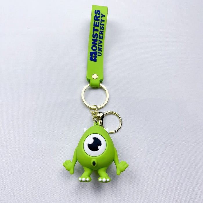 Wholesale Cartoon One-eyed Keychain Pendant Cute Keychain Silicone Doll Monsters University Series Pendant JDC-KC-YaEn004