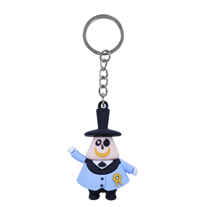 Wholesale  Pumpkin Ghost 3D PVC Keychain Doll DIY Party Bag Charm Keychain  MOQ:10