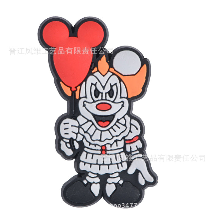 Wholesale 50pcs  Shoes Charms shoe buckle cartoon character decoration accessories