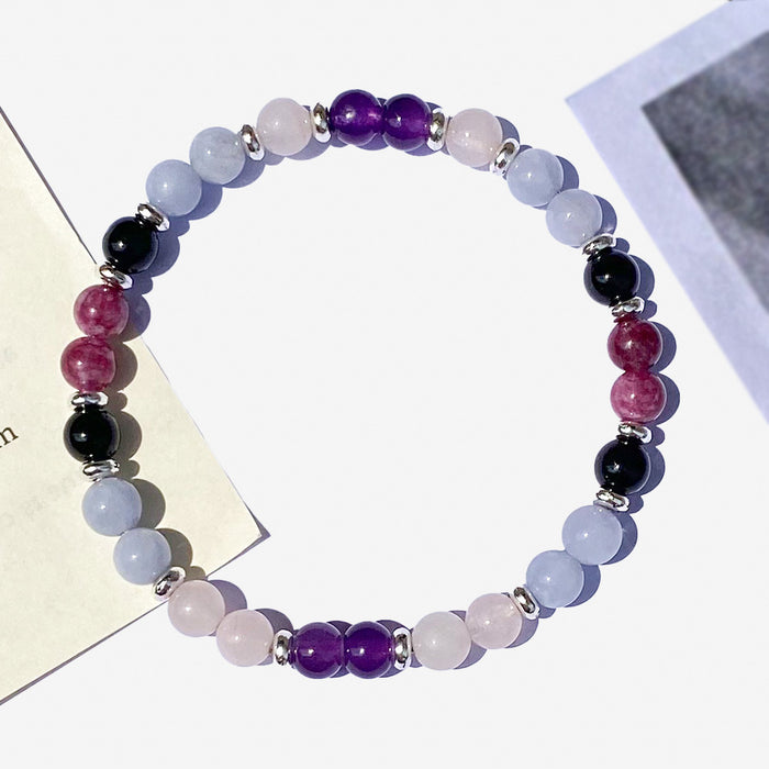 Wholesale Bracelet, Sea Blue, Treasure Red, Jadeite, Obsidian, Natural Crystal