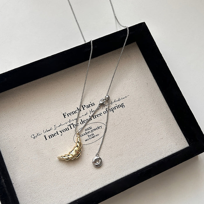 Wholesale Cattle Bag Donut Pull-out Necklace Women's Long South Clavicle Chain