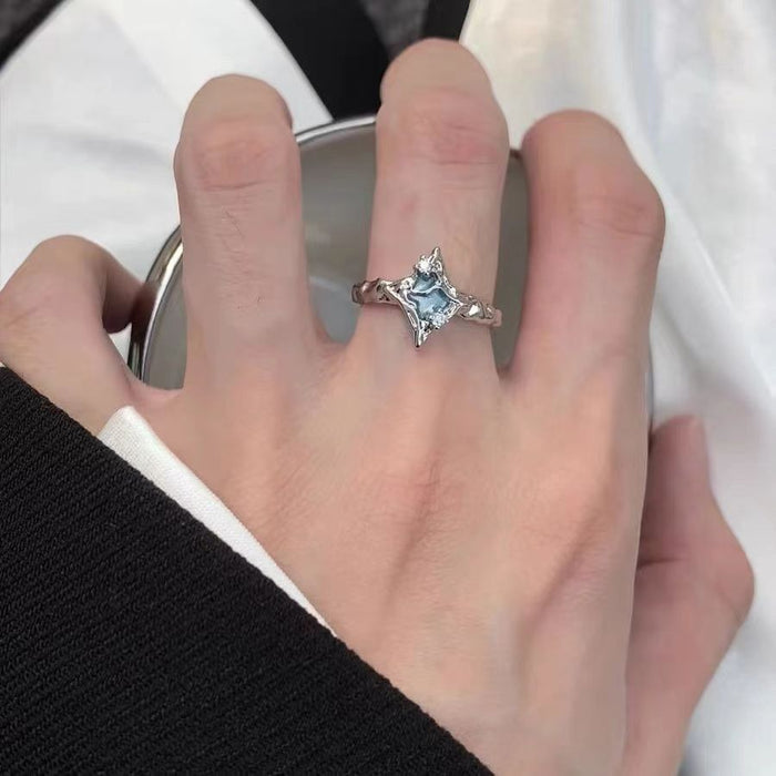 Wholesale Enamel color drop glaze love ring women's opening adjustable