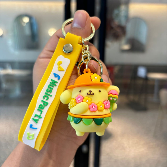 Wholesale Cartoon Silicone Anime Keychain JDC-KC-PengYu046