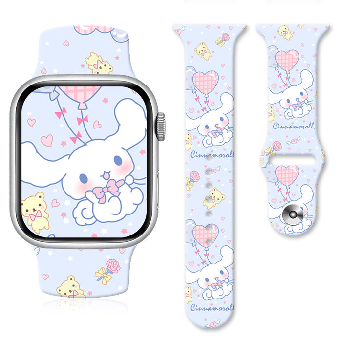 Wholesale Silicone Cartoon Printed Watch Strap JDC-WD-NuoQi011