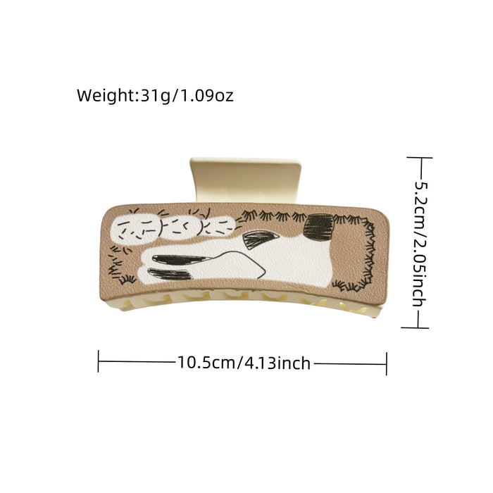 Wholesale Retro Hairpin Printed  GrabberHair Clips