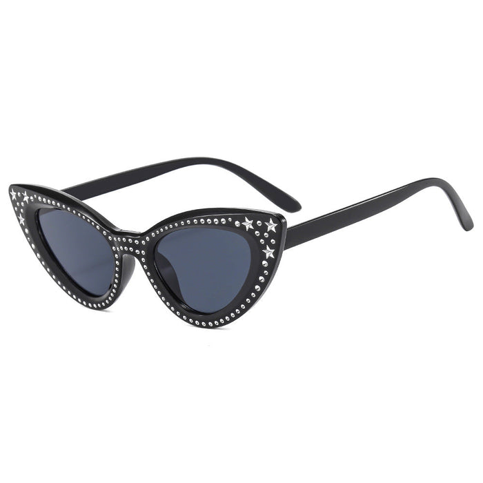 Wholesale 2024 Cat Eye Diamond PC Sunglasses JDC-SG-XIa069