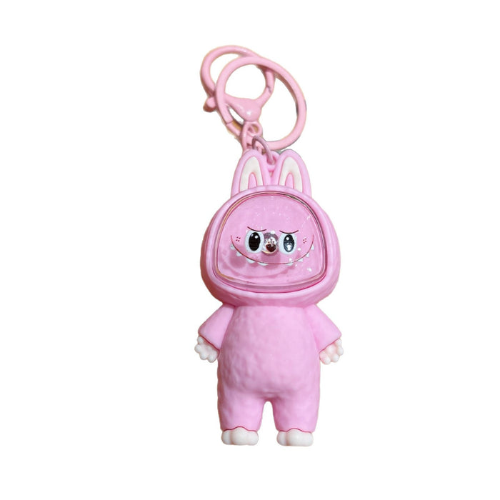 Wholesale Creative cartoon illuminated keychain figurine, car couple bag pendant, student backpack ornament