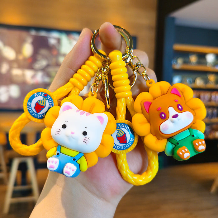 Wholesale Rubber Cartoon Doll Three-dimensional Keychain JDC-KC-Tingm100