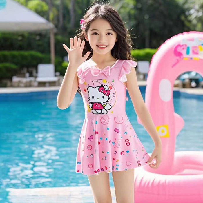 Wholesale Children's Swimwear Girls Small and Medium-sized one-piece Quick-drying