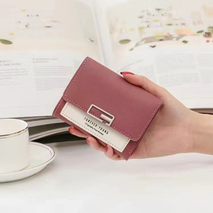 Wholesale PU Fresh and Sweet Multifunctional Short Wallet with Printing - Fashion Accessory for Daily Use
