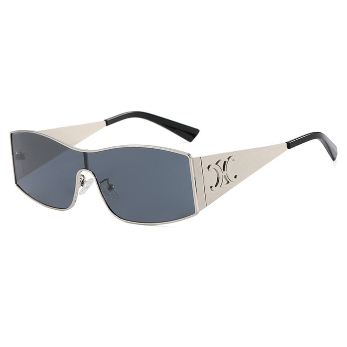 Wholesale Large frame connected sunglasses, high-end photography sunglasses, UV resistant and sunshade sunglasses