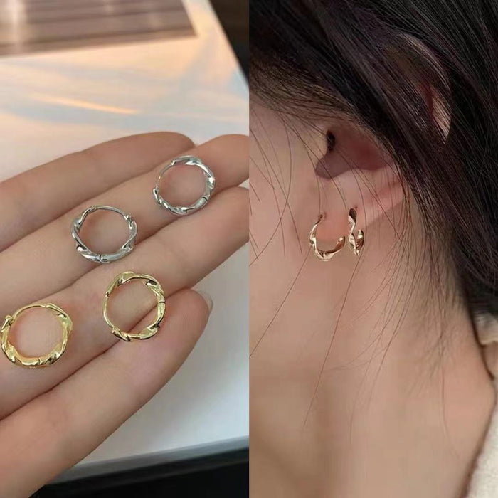 Wholesale Geometric Irregular Twisted Earrings Feminine Earrings