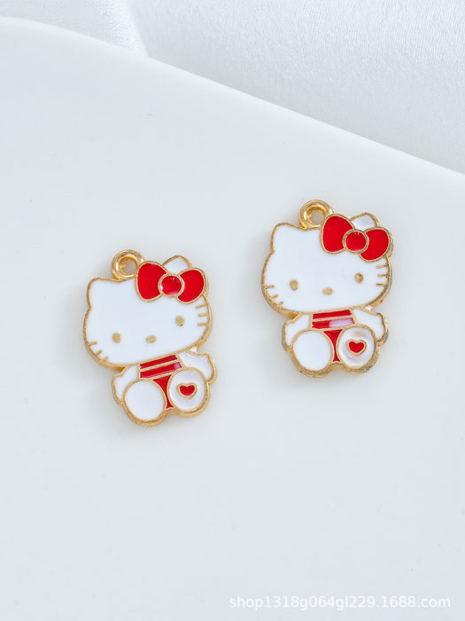Wholesale 10 pcs DIY Cute Cartoon Oil-Drip Alloy Charms