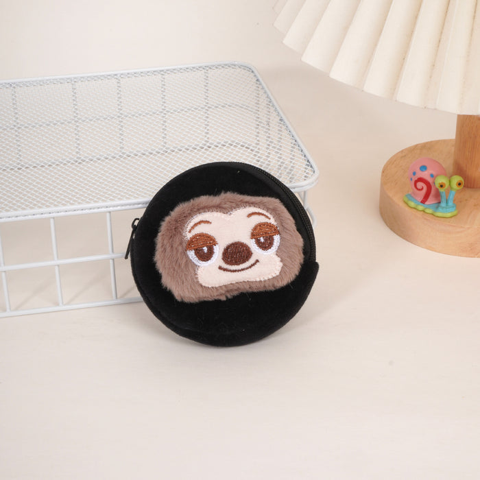 Wholesale Mini plush cute cartoon wallet portable