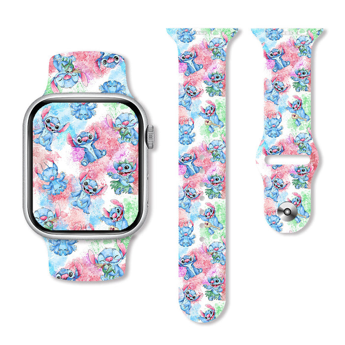 Wholesale Printed Silicone Watch Strap JDC-WD-NuoQi026