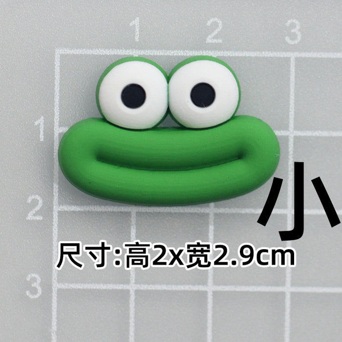 Wholesale 5pcs Big Small size cartoon sausage mouth eyes charger protective cover plush toy hairpin phone case accessories