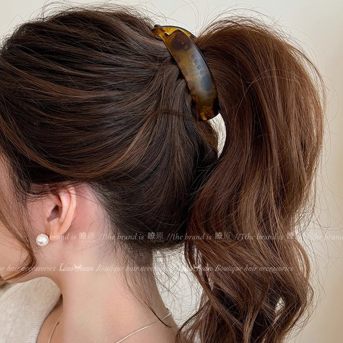 Wholesale Simple Banana Hairpin Women's Head Ponytail Clip Headwear