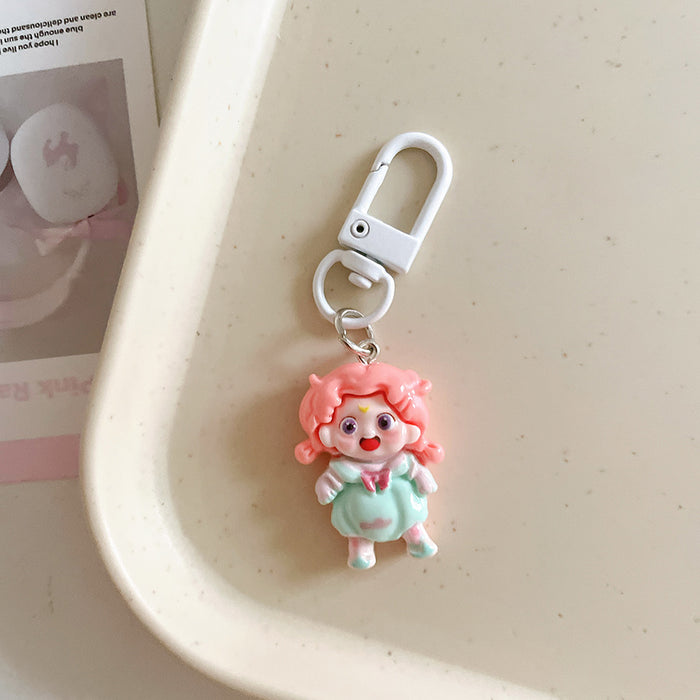 Wholesale Cute keychain pendant, student cartoon backpack ornament, backpack accessory