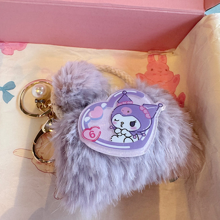 Wholesale Cute Cartoon Plush Coin Purse Pendant Mini Earphone Bag Carry-on Storage Small Bag Couple' s Girlfriend Bag Hanging Ornaments