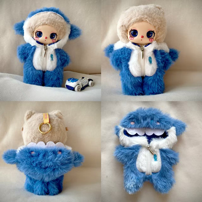 Wholesale Sitting Party Pendant Keychain Doll Change into Animal one-piece Doll Clothes