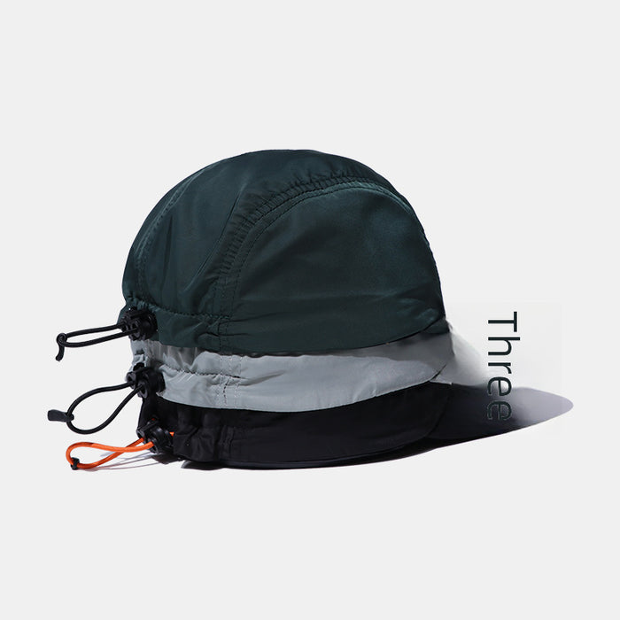 Wholesale Camping hat, outdoor sports drawstring duckbill hat, sun protection sun hat