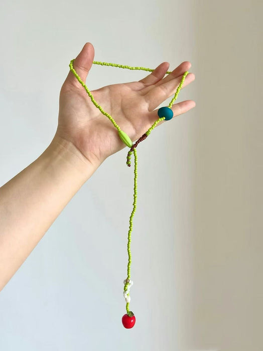 Wholesale Fashion Alloy Flower Long Chain Necklace Trendy Jewelry Accessory Gift